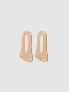 1/2/4/6 Pairs Women No Show Toe Socks, Non-Slip Invisible Thin Low Cut Ankle Socks, Summer, Fall - Multicolor - View 24
