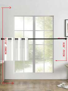 1pc/2pcs Linen Look Sheer Curtains Faux Linen Textured Semi Sheer Window Curtain Panels For Living Room Bedroom,Faux Linen Sheer Curtains Light Filtering Textured Linen Blended Curtain Drapes For Home Decor - White - View 18