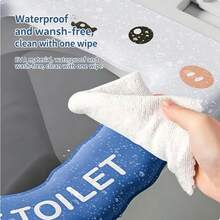 Cubierta impermeable para asiento de inodoro diseñada para uso en el baño, que ofrece una alfombrilla suave y protectora para el inodoro y un accesorio para la tapa del inodoro, perfecto para la decoración del hogar, ayudando a mantener el asiento limpio y cómodo mientras agrega un toque práctico a los artículos esenciales del baño diario - Multicolor-2 - Ver 5
