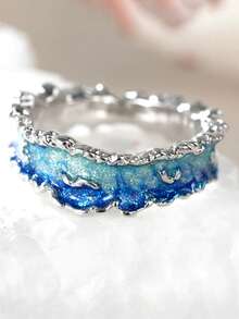1pc Elegant Ring Designed For Women, Suitable For Wedding, Engagement, Anniversary Party, Valentine's Day Gift - 1# - View 8