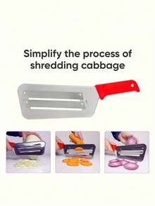 2pcs/Set Double-Blade Vegetable Knife, Slicer, Cabbage Shredder, Peeler, Small Kitchen Tools, Fruit & Vegetable Cutter - Multicolor - View 7