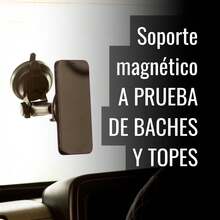 Soporte Magnético para Teléfono con Ventosa |   Imán Potente |   para Cualquier Superficie Lisa |   Tres ajustes |   Soporte para teléfono de coche |   Soporte para Celular automovil |   Mod. CG0005 - 1 - Ver 2