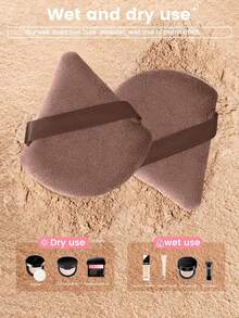 10/17pcs Coffee-Colored Makeup Brush Set With Makeup Sponge - Metal Handle Face & Eye Brushes, Soft Synthetic Hair Brushes For Foundation, Blush, Eyeshadow Blending Sponge Set - Maroon - View 8