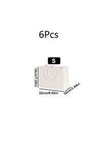 White Multi-Size Gift Bags, Holiday Gift Bags, Clothing Packaging Bags, Shopping Bags, Tote Bags - Portable - View 16