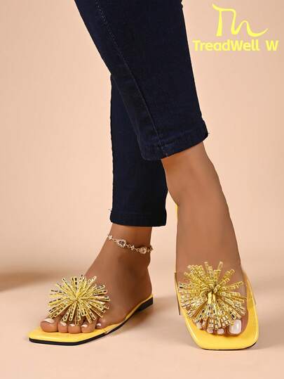 Women's Sandals, Fashion Ladies Shoes, Cute Summer New Arrival Shoes, Available In Yellow, Red, Black, White, Blue