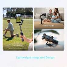 Bộ ổn định gimbal điện thoại thông minh DJI Osmo Mobile 8 siêu nhẹ, theo dõi thông minh, gậy selfie, theo dõi 360° thông minh, phát trực tiếp, chân máy, bộ tiêu chuẩn, cấu hình chính thức, màu đen. - Xem 4