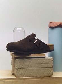 Birkenstock Sandal nữ thường ngày nhẹ thoải mái dễ xỏ thoáng khí có khóa cài logo mềm đa năng đi biển hằng ngày ở nhà mùa hè du lịch nghỉ dưỡng 660461 - Cà phê Mocha - Xem 1
