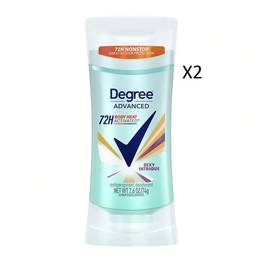 Degree Advanced 72 Hour Antiperspirant Deodorant Sexy Intrigue 2.6oz / 74g 2 Pack - Sự quyến rũ đầy hấp dẫn - Xem 1