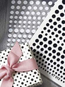 Minimalist Dark Style Polka Dot & Star Stickers, High-Definition Printing Quality, Waterproof & Scratch-Resistant Phone Case Decor, Laptop Stickers, Versatile DIY Creative Small Stickers - A - View 1