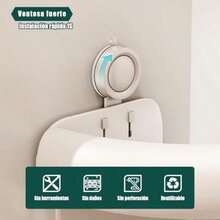 Esquinero para Baño Regadera Ventosa Repisas para Baño Sin Taladro Organizador Metal de Aluminio Porta Shampoo Antióxido Estante Organizador Baño Gris Mueble para Regadera Blanco 2 paquetes Tofaney 7592745393698 - Gris Blanco - Ver 4