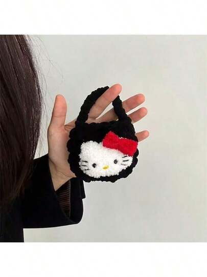  1 chiếc hộp đựng tai nghe Hello Kitty dễ thương của Sanrio, ví đựng tiền xu thời trang unisex, ví đa năng dùng khi đi du lịch, mua sắm, đi làm.