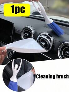 1 cái chổi vệ sinh cửa gió điều hòa ô tô hình thiên thần màu xanh trắng, bộ dụng cụ vệ sinh lông mềm, dùng được cho mọi dòng xe. - A - Xem 6