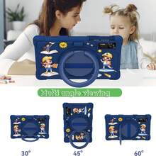 Funda para tableta Android de 10.1 pulgadas para Callsky-Tab 10.1 pulgadas, Cpad 10/Aiprotablet C20e/Moderness MB1001/ECOPAD 10.1/BYYBUO A10/ONN 10.1" Tablets for M40 10.1 pulgadas/Tablets for M40 Pro 10.1 pulgadas/Tablets for P20HD 10.1 pulgadas/Tablets for P30 10.1 pulgadas - Azul oscuro - Ver 7