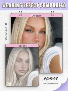 VELTRINAY 1 Pair Cat Eye Eyelashes Clear Band Lashes Daily Portable Pack False Eyelashes Fox Eye Lashes End Eye Elongated Fake Lashes Faux Mink Lashes Natural Look Eyelashes Short Lash Extension Makeup,Cartoon Lashes, Fairy-Style Design, Perfect For Cosplay - Reusable - Black - View 3