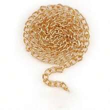 5m-1m Aluminum Chain, Metal Chain Accessories For Clothing, Bags, Jewelry DIY, Tags, Door Signs, Advertising Hanging, Available In Gold, Silver, Black - Chain - View 10