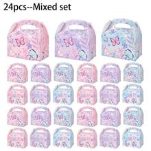 12 piezas Cajas de regalo con forma de mariposa, Cajas de dulces para fiesta de boda - Multicolor - Ver 5