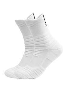 1/2/3 Pairs Basketball Socks, Mid-Calf Length, For Teenagers And Adults, Professional Athletic Sock With Terry Fabric Bottom, Suitable For Basketball, Running And Sports - Multicolor - View 12