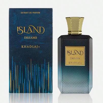  KHADLAJ ISLAND DREAMS Is An Oriental Perfume For Men And Women, 3.4Oz/100ml, With Bergamot And Ginger In The Top Note; The Middle Note Is Grapefruit; The Main Tone Is Dragon Slayer Ether And Musk