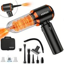 Portable Wireless Vacuum Cleaner, 16000PA High Power Mini Vacuum Cleaner, Strong Pet Hair Vacuum Cleaner, 4-In-1 Compressor Blower Handheld Vacuum Cleaner, Equipped With Brushless Motor, Suitable For Car, Home, Office, Camping, Computer Keyboard And Laptop Cleaning Tool. 2000mAh/11.1V - Cordless - View 9