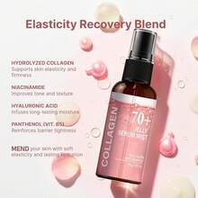Collagen Facial Essence Mist - Containing Collagen And Niacinamide Facial Essence, Rapid Lifting, Brightening, Complexion Evenness And Deep Hydration Essence And Serum, Pore Minimizing, Wrinkle Reducing, Skin Firming And Elasticity Enhancing - Hyaluronic Acid - View 4