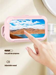 Shockproof Bathroom Waterproof Wall-Mounted Holder Phone Holder 360° Rotating Waterproof Shower Phone Holder Extendable, Adjustable Angle, Anti-Fog High Sensitivity Touch Screen Protective Case, Wall-Mounted Without Drilling, Fits 4"-7" Phones, Suitable For Bathroom, Mirror, Bathtub Or Kitchen Mother's Day Gift - Multicolor - View 4