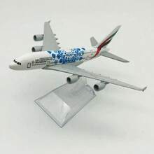 Kit de avión serie A380 de 16CM, aviones de aleación de Metal fundido a presión, juguete, modelo de avión Airbus 380 para regalo de colección - Exposición A380 de Emirates - Ver 13