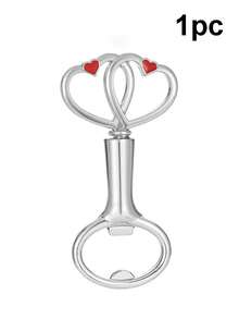 2026 New Creative Heart-Shaped Zinc Alloy Beer Bottle Opener, Personalized Custom Design Gift For Wedding, Celebration, Valentine's Day - Multicolor - View 10