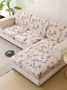 1 cái bọc đệm ghế sofa co giãn in họa tiết, bọc ghế sofa hình chữ L, bọc đệm lưng sofa riêng biệt, bảo vệ đồ nội thất, bọc đệm ghế sofa co giãn - Màu cà phê - Xem 10