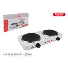 Inde ALGON | Portable Electric Stove 1 Plate 1000W, Compact Electric Cooker With Temperature Control, Heating Plate For Camping, Auxiliary Kitchen At Home - 2 Fuegos - View 5