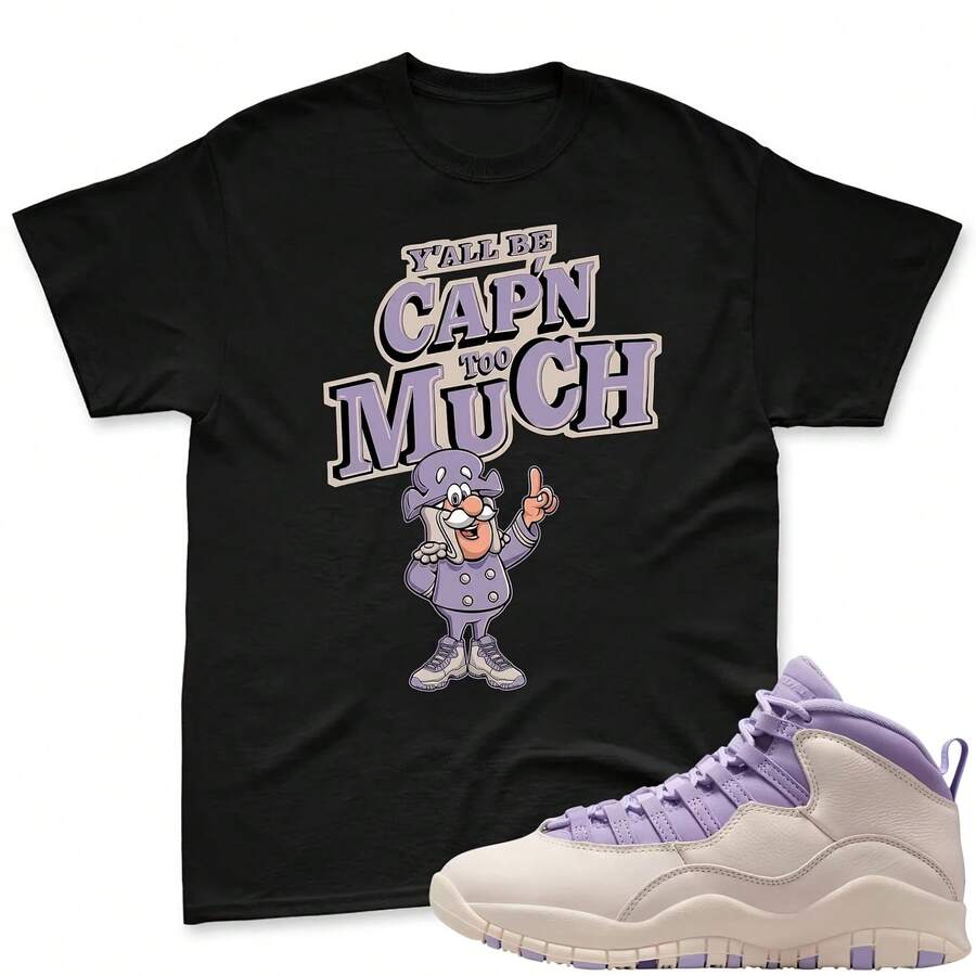 GREAT T-SHIRT! Matching T-Shirt For The 10 Hydrangeas Chalk, Matching T-Shirt For The 10 Sneakers, Match T-Shirt, Matching T-Shirt For The AJs 10 Chalk Sneakers - 款式 - 查看 1