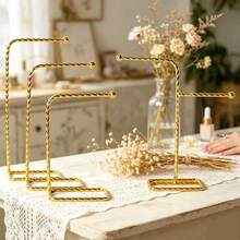 1/50pcs Detachable Crown Shaped Nail Polish Palette & Rotating Display Stand, Transparent Nail Polish Swatches With Metal Divider Rings, Iron Metal Display Rack, Acrylic Nail Practice Tips Color Card Display Board, Suitable For Nail Salons - Multicolor - View 7