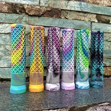 AOFDA 14CM Soft Mountain Bike Handlebar Grips, Mixed Color Rubber Anti-Slip Shock Absorbing Cycling Accessories, Suitable For Off-Road Bike & Bicycle - Multicolor - View 3