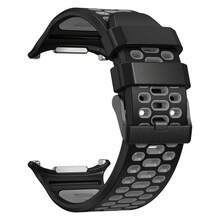 这款耐用、可调节、双色透气腕带兼容 Galaxy Watch 7 Ultra 47mm 表带、健身手环配件以及 Galaxy Watch 8 Ultra 47mm 表带。此款表带男女皆宜。它采用快拆设计，确保佩戴牢固舒适，是一款可穿戴的智能表带配件。 - 24mm - 查看 7