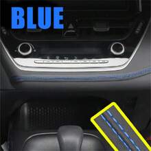 Car Interior Decorative Stripe Stickers, Applicable For Car Dashboard And Door - A - View 9