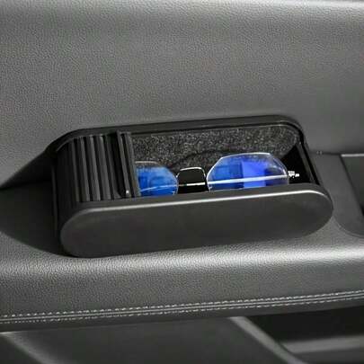1pc Center Console Coin Storage - Storage Box, Complete Collection Of Interior Products - Dashboard, Place Covered Glasses Box,Car Center Console Storage Box For Coins, Complete Car Additions, Dashboard Storage With Lid, Vehicle Glasses Case,Universal Coin Holder For Cars, Convenient Organizer For Change In Dashboard And Console. Large Capacity Coin Storage For Various Vehicles, Including Cars, Trucks
