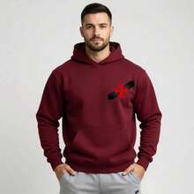 Vasco Da Gama Sweatshirt Premium Cotton Winter Jacket BT979 - 紫紅色 - 查看 3