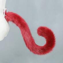 Diadema con orejas de animal hecha a mano, Clip para el cabello con orejas de gato/cola de zorro, Accesorios para el cabello con orejas y cola de animal realistas - A - Ver 20