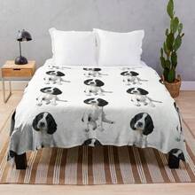 Sprocker Spaniel Throw Blanket Furry Single Blankets - 1 - Ver 1