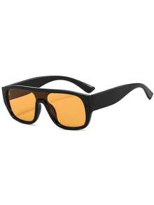 1pc Women's Retro Square Sunglasses, Versatile For Daily Casual, Commuting, Travel, Shopping, Dating And Other Occasions - Multicolor - View 4