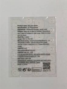 10片杏仁形手工穿戴甲，白色法式邊緣，3D金色珍珠光澤花卉雕花壓克力假指甲，適合女孩與女士日常、度假、婚禮及學校美甲裝飾，附膠水與指甲锉，美甲用品 - 彩色 - 查看 10