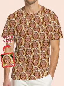 1 buah Kaos Pria Lengan Pendek Kerah Bulat Kustom, Kaos Pria Desain Lucu & Humor yang Dipersonalisasi, Pakaian Musim Panas yang Wajib Dimiliki, Cocok untuk Santai, Sehari-hari, Kencan, Hadiah Unik untuk Pacar, Ayah, Teman - MultiWarna - View 1