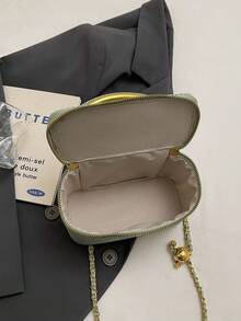 New Minimalist Hand-Held Box Bag, Shoulder & Crossbody Bag - Green - View 5