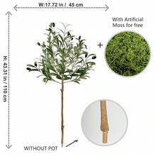65-200厘米人造橄榄树，高枝仿真植物，塑料叶片，室内装饰植物，适用于家居装饰、情人节、生日礼物、毕业典礼及其他场合。 - 彩色 - 查看 16