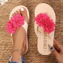 1pair-New Summer Collection:Platform Flats,Lightweight And Comfortable Toeless Sandals,Floral Design Beach Sandals-These Are Essential Fashion Items For Travel And Vacation,And Are Also Suitable For Daily Wear,Parties And Beach Outfits.Perfect Gift. - A - View 13