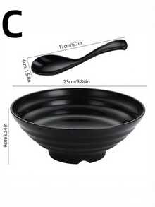 PP Japanese Ramen Bowl, High Quality Wavy Large Capacity Food Bowl, Food Safety Focused, Durable And Unbreakable, Suitable For Home, Restaurant, Food Store, Can Hold Rice And Hot Food, Applicable For Halloween, Christmas, Easter, Thanksgiving, Mother's Day, Valentine's Day And All Seasons - Black - View 11