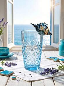 1pc/5pcs Bohemian Style Sun Shell Cup Identifier Plate, Reusable Starry Sky & Ocean Theme Cup Identifier, Themed Cup Labels, Colorful Glass Decor, Party Drink Accessories, Gold-Rimmed Sun Shell Cup Identifier, Beach & Sunshine Theme Party Cup Labels, Wedding Reception Glass Cup Identifier, Summer Theme Drink Identifier, Home Party Accessories - Multicolor - View 3