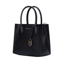 Michael Kors Mercer Solid Color Logo Women's Crossbody Accordion Bag 35S1GM9M2L Black - Black 35S1GM9M2L - View 3