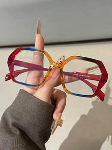 Kính thời trang hình đa giác hình học mới của Dopamine Accessories, phụ kiện nghệ thuật phóng đại dành cho tiệc tùng, bãi biển, chụp ảnh, kính mắt. - Trong sáng - Xem 7