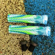 AOFDA 14CM Soft Mountain Bike Handlebar Grips, Mixed Color Rubber Anti-Slip Shock Absorbing Cycling Accessories, Suitable For Off-Road Bike & Bicycle - Multicolor - View 15