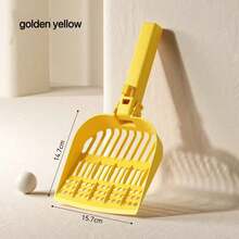 1pc Cat Litter Scoop, Metal Cat Litter Scooper With Comfortable Handle, Stainless Steel Cat Litter Cleaning Tool - Silver - View 12
